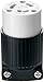 EATON L620C Arrow Hart Safety Grip Grounded Locking Polarized Electrical Connector, 250 Vac