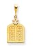 14k Polished Torah with Star of David Pendant