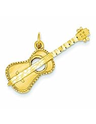 14K Gold Guitar Charm