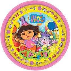 8 Assiettes Dora Exploratrice - Anniversaire Enfant - Goûter enfant