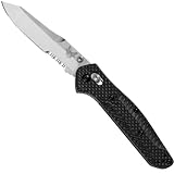 Benchmade Knife 940S-1 Osborne, Axis, Thumb Stud, Serrated Carbon Fiber Handle