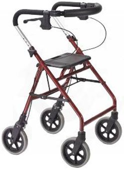 Rollator Feather Lite Aluminum Walker - Junior Silver