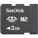 Sandisk Memory Stick Micro M2 2 gb. In retail packaging