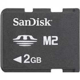 Sandisk Memory Stick Micro M2 2 gb. In retail packaging