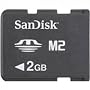Sandisk Memory Stick Micro M2 2 gb. In retail packaging
