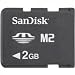 Sandisk Memory Stick Micro M2 2 gb. In retail packaging
