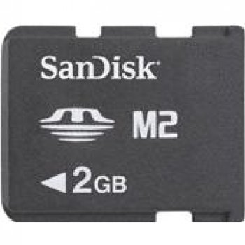 Sandisk Memory Stick Micro M2 2 gb. In retail packaging