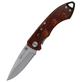M-Tech Folding Knife Wood Lanyard Contoured