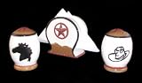 Review ACK  / 3pc Table Set, Napkin holder, salt & Pepper shakesr western cowboy