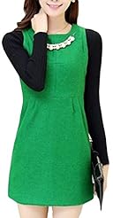 Sexy Acetate Long Sleeves General Print  Dress