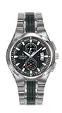 Mens Crotone acier chronographe 3 Eye Date montre CC311132SSBK