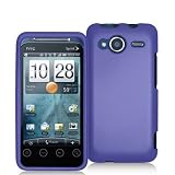 Snap-on Rubber Coated Case for HTC EVO Shift 4G , Dark Purple