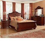 Danbury 5-pc Cal King Bedroom Set Bed, 2 Nightstands, Dresser and Mirror