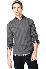 Blue Harbour Pure Cotton Cable Knit Jumper