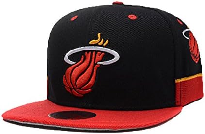Fashion Men Casual NBA Basketball Team Miami Heat Baseball Cap Hip Hop Hat (B)