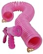 Bond 6929 Pink 50-Foot Coil Garden Hose With Free 8 Pattern Nozzle