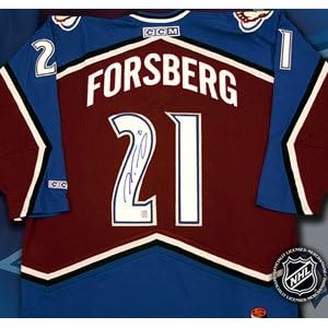 Buy Peter Forsberg Signed Colorado Avalanche Maroon CCM Replica Jersey