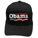 Barack Obama 44th President Baseball Hat (Black)
