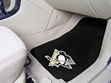 Pittsburgh Penguins NHL 2-Piece Printed Carpet Car Mats (18x27")