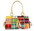 Multi Plaid Patchwork Tasseled Tote Handbag - Summer Collection