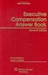 Executive Compensation Answer Book, 7th Edition