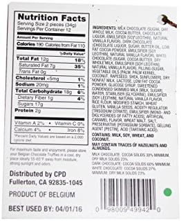 Belgian Chocolate Truffles 14.4 oz. Gift Box in a crush proof box. (Silver Gift Box)