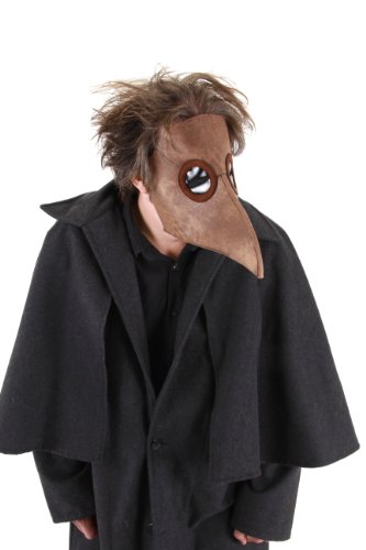 elope Plague Doctor Mask, Brown, One Size