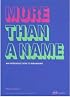 More Than a Name: An Introduction to Branding