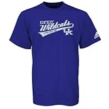 adidas Kentucky Wildcats Royal Blue Slant Script T-shirt