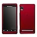 Motorola Droid 2 A955 Rubberized Rose Red Premium Phone Protector Hard Cover Case + Screen Protector w/small microfiber cloth