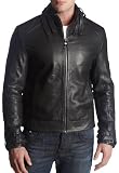 Rock & Republic Men's Montgomery Leather Jacket,Black Eye,X-Large