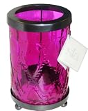 Medium Pink Glass Pillar Lantern