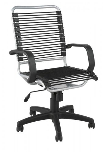 Eurostyle Baldwin High Back Black,Aluminum Office Chair