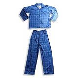 41Am70dOo%2BL. SL160  Carters Watch Your Wear   Boys Long Sleeve Plaid Pajamas, Blue, Light Blue, Navy