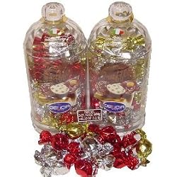 Delicia Italian Fine Chocolate Truffles, 2/17.6oz Resuable Containers