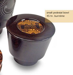 45 hr Ceramic Voluspa Ceramic Pedestal Candle (Choose Scent)