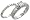 14k White Gold 2-Piece Wedding Ring Set, w/ 0.75 Carat Baguette, Brilliant Cut & Invisible-set Diamonds, size 6