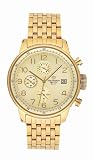 Jules Jurgensen Men's 7837BR Gold-Tone Chronograph Watch