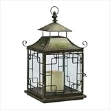 Pagoda Candle Lantern in Verde