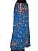 Christmas Gift-women's Cotton Skirt Dodger-blue Color Floral Print Indian Clothing Size 42 Inches