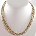 Southwestern Native American Varascite and Coral Bead Three Strand Choker Necklace by Priscilla Nieto, #10723