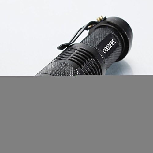 GOODFIRE 5PCS Mini 7W 300LM Led Flashlight Torch Adjustable Focus Zoom Light
