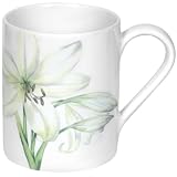 Corelle Lifestyles 11-Ounce Stoneware Mug, White Flower