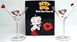 BETTY BOOP Martini Glass & Stirrer Set