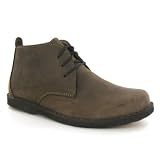 Hush Puppies Desert Brown Waxy Leather Mens Boots
