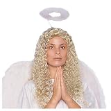 41AmF9Q7B6L. SL160  New White Feather Angel Wings for Kids, Children Free Halo