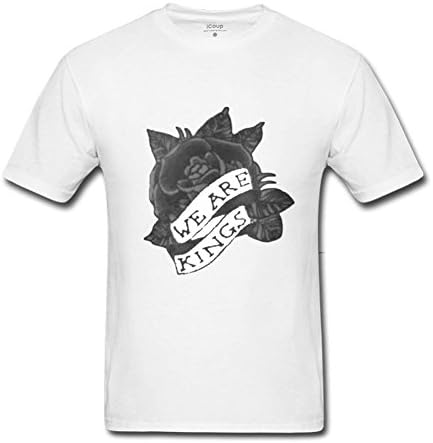 The-1975 Rose logo T shirts for men M White