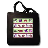 Janna Salak Designs Woodland Creatures - Cute Woodland Creatures Forest Print Funky Colors 2 - Tote Bags