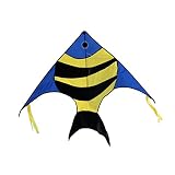 Hengda Easy Flyer Kite For Kids - Hengda Kite 1.5m NEW Fish Power Kite Outdoor Fun Toys Children Great Gift Beginners Stunt