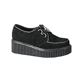 CREEPER-101, 2 Suede Platform Creeper Shoe, Demonia by Pleaser USA